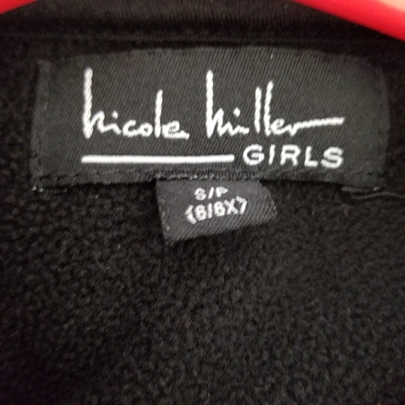 Nicole Miller Red and Black Fleece Pea Coat - Picture 2 of 2